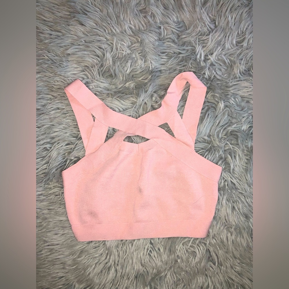 Pink crop top